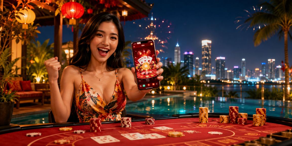 Không khí lễ hội Ninh Bình với baccarat và bàn chơi casino