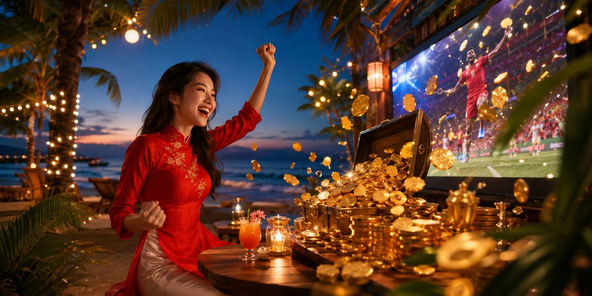 Không khí Phú Quốc với chủ đề cá cược casino và áo dài Việt Nam